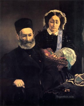 M y Mme Auguste Manet Realismo Impresionismo Edouard Manet Pinturas al óleo